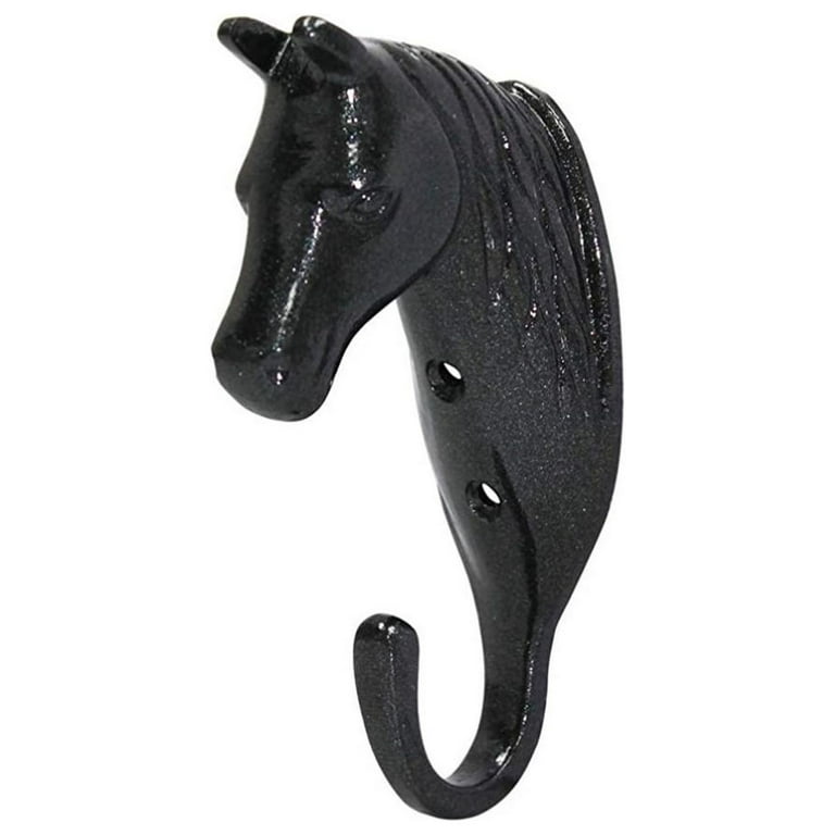 Perry Equestrian Horse Head Single Stable/Wall Hook in Green