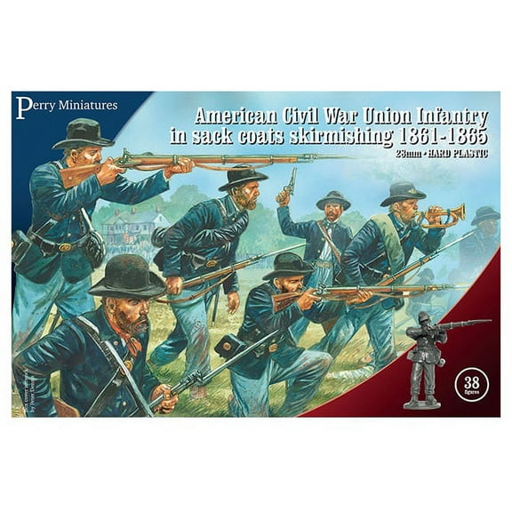 Perry Miniatures: American Civil War Union Infantry in Sack Coats - 38 Figures 28mm