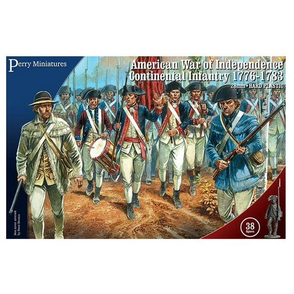 Perry Miniatures: American War of Independence Continental Infantry - 38 Figures 28mm