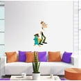 thumbnail image 1 of Perry the Platypus and Dr. Heinz Doofenshmirtz Wall Art Decal Vinyl Sticker Home Decor Sticker Vinyl Mural Baby Kids Room Bedroom Nursery Kindergarten School House Design Peel and Stick 40x20 inch, 1 of 2