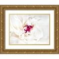 thumbnail image 1 of Perry, Rachel 14x12 Gold Ornate Wood Framed with Double Matting Museum Art Print Titled - White Linen Peony II, 1 of 4