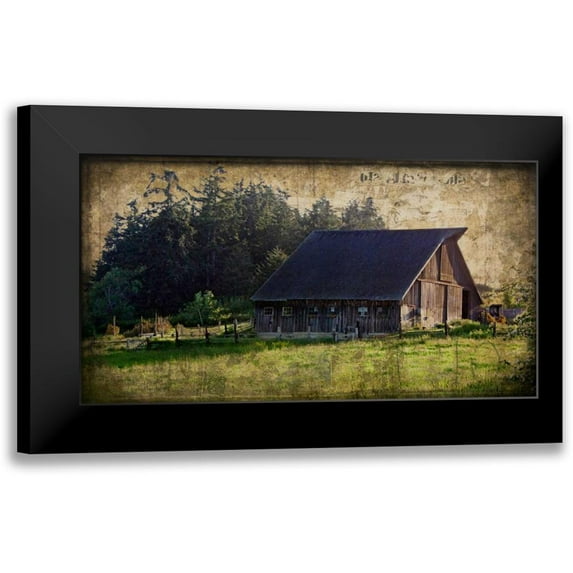 Perry, Rachel 14x9 Black Modern Framed Museum Art Print Titled - Widbys Barn II