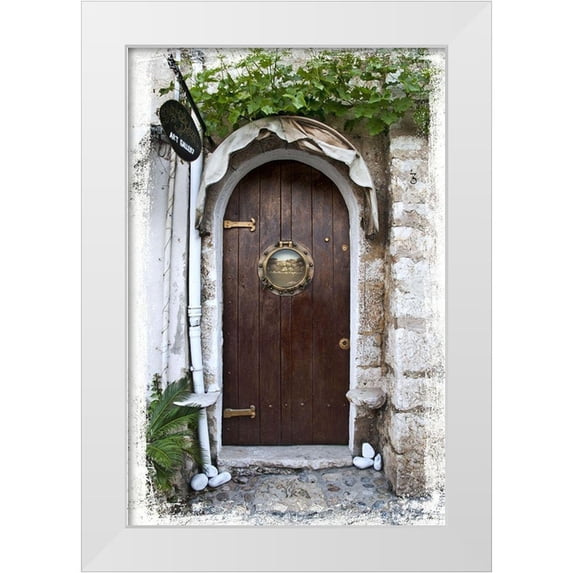 Perry, Rachel 17x24 White Modern Wood Framed Museum Art Print Titled - Doors of Europe XIX
