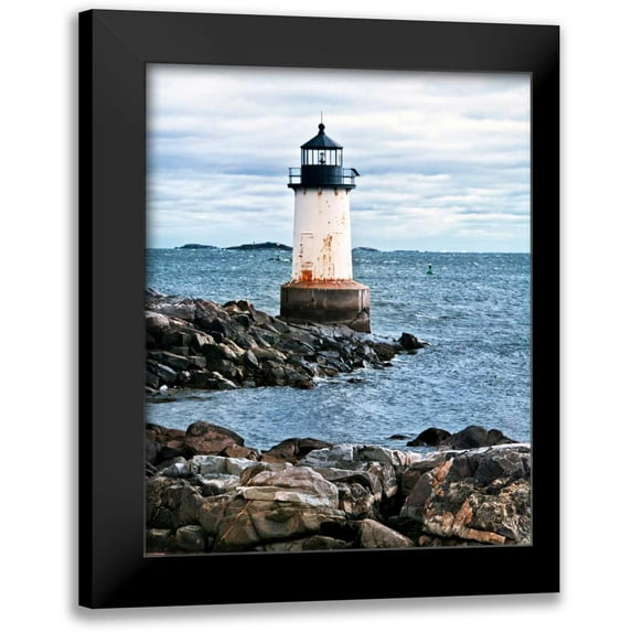 Perry, Rachel 20x24 Black Modern Framed Museum Art Print Titled - LIghthouse Views III
