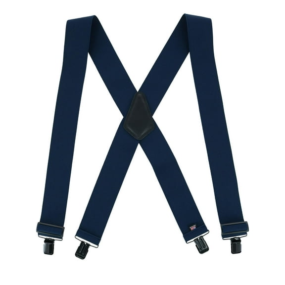 Perry Suspenders Solid Color X-Back Clip-End Suspenders (Men)