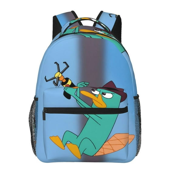 Perry The Platypus Backpack Cute Printed Lightweight Casual Unisex Laptop Computer Bookbag School Hiking Work Business Travel Daypacks Gifts