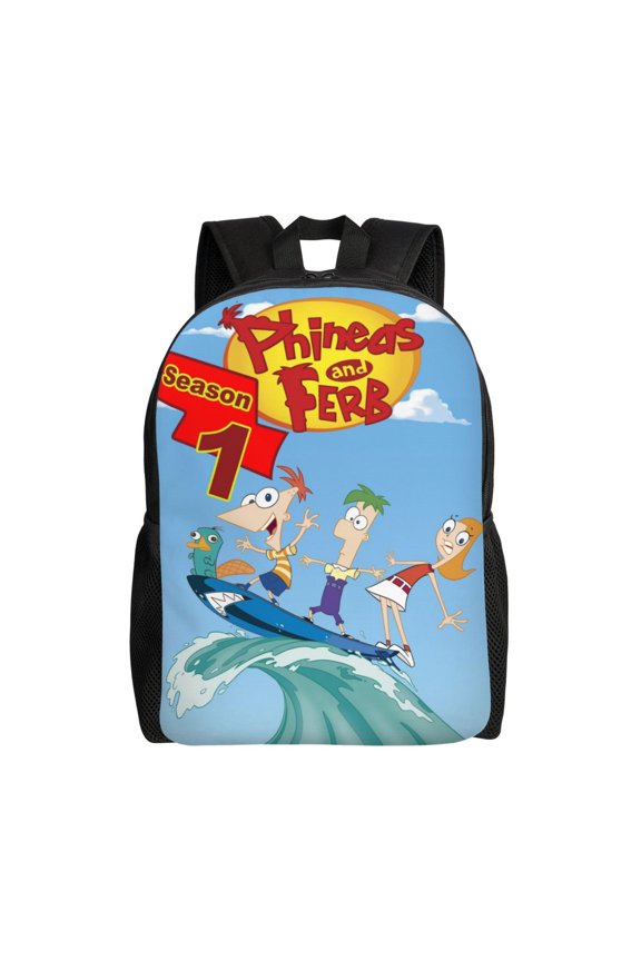 Perry The Platypus Backpack Fashion Casual Unisex Laptop Computer Daily Bookbag Cartoon School Hiking Work Business Travel Daypacks