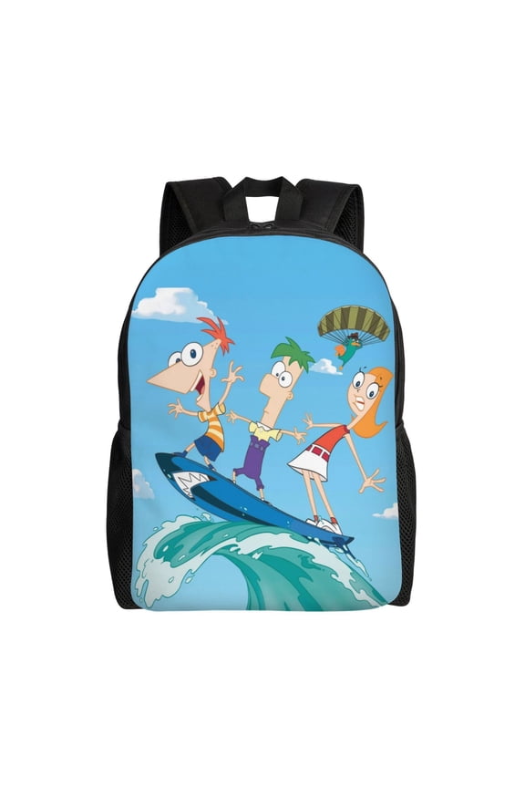 Perry The Platypus Backpack Fashion Casual Unisex Laptop Computer Daily Bookbag Cartoon School Hiking Work Business Travel Daypacks