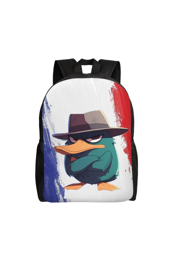 Perry The Platypus Backpack Fashion Casual Unisex Laptop Computer Daily Bookbag Cartoon School Hiking Work Business Travel Daypacks