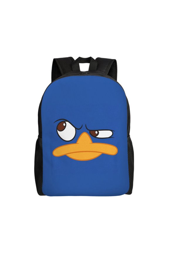 Perry The Platypus Backpack Fashion Casual Unisex Laptop Computer Daily Bookbag Cartoon School Hiking Work Business Travel Daypacks