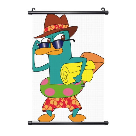 Hanging Poster Prints Canvas PVC Scroll Shaft Wall Art Painting Wall Banner Artwork Decor for Home Living Room Bedroom 16"X24"