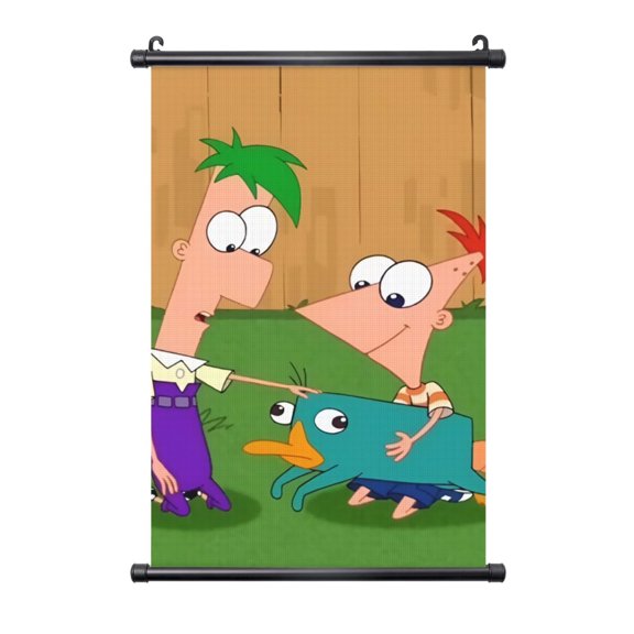 Hanging Poster Prints Canvas PVC Scroll Shaft Wall Art Painting Wall Banner Artwork Decor for Home Living Room Bedroom 16"X24"