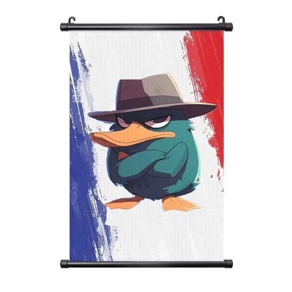 Hanging Poster Prints Canvas PVC Scroll Shaft Wall Art Painting Wall Banner Artwork Decor for Home Living Room Bedroom 16"X24"