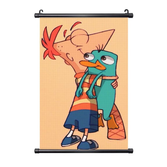 Hanging Poster Prints Canvas PVC Scroll Shaft Wall Art Painting Wall Banner Artwork Decor for Home Living Room Bedroom 20"X30"