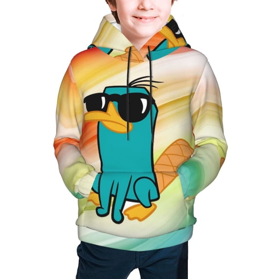 Teen Boys Girls Hoodies 3D Printed Cool Long Sleeve Hooded Pullover Lightweight Sweatshirt for Kids Youth