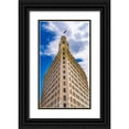 thumbnail image 1 of Perry, William 12x18 Black Ornate Wood Framed with Double Matting Museum Art Print Titled - Emily Morgan West Hotel Texas Flag Next to Alamo-San Antonio-Texas Emily West-yellow Rose of Texas, 1 of 4