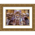 thumbnail image 1 of Perry, William 14x11 Gold Ornate Wood Framed with Double Matting Museum Art Print Titled - Altar Frescos Dome Basilica Saint Ambrogio Carlo al Corso Basilica Church-Rome-Italy, 1 of 4