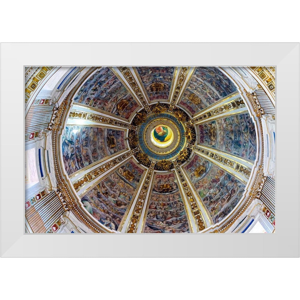 Perry, William 14x11 White Modern Wood Framed Museum Art Print Titled - Santa Maria Maggiore-Rome-Italy Built 422-432-in honor of Virgin Mary
