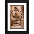 thumbnail image 1 of Perry, William 16x24 Black Ornate Wood Framed with Double Matting Museum Art Print Titled - Headless King Facade-Notre Dame Cathedral-Paris-France, 1 of 4