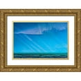 thumbnail image 1 of Perry, William 24x17 Gold Ornate Wood Framed with Double Matting Museum Art Print Titled - Blue iceberg blue green sea water closeup abstract background Charlotte Bay-Antarctica, 1 of 4