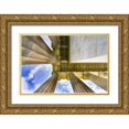 thumbnail image 1 of Perry, William 24x17 Gold Ornate Wood Framed with Double Matting Museum Art Print Titled - Tall white columns-Lincoln Memorial-Washington DC-Dedicated 1922, 1 of 4