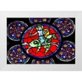 thumbnail image 1 of Perry, William 32x23 White Modern Wood Framed Museum Art Print Titled - Armed Knight Sword stained glass-Notre Dame Cathedral-Paris-France, 1 of 4