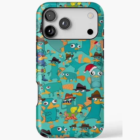 Perry the Platypus Agent P Cartoon Nostalgia Kid Gift Protective Case for iPhone 11 12 13 14 15 16 17 Pro Max