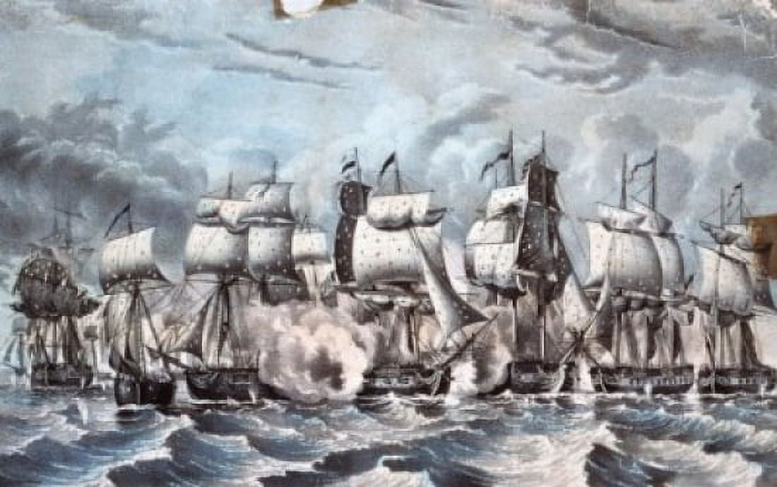 Perrys Victory on Lake Erie Fought September 10th 1813 Nath & James Currier & Ives (1857-1907 American) Library of Congress Washington DC Canvas Art - Currier & Ives (18 x 24)