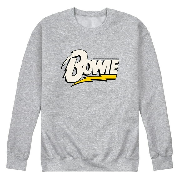 Perryscope - David Bowie Lightning Logo - Men's Long Sleeve Crew Fleece Sweatshirt