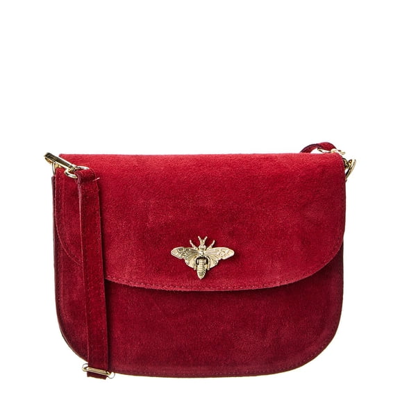 Persaman New York #1059 Leather Crossbody, Red