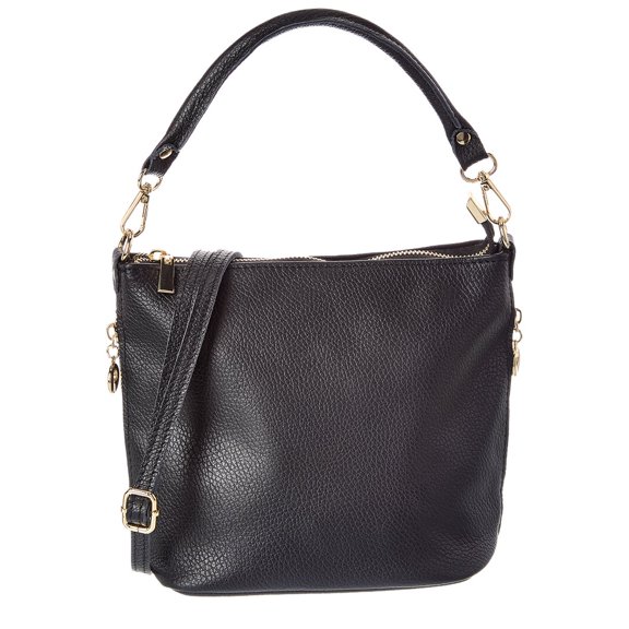 Persaman New York Beatrice 6 Leather Shoulder Bag, Black