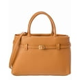 thumbnail image 1 of Persaman New York Chiara Leather Tote, Brown, 1 of 4