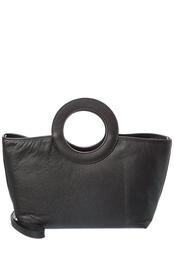 New York Destiny16 Leather Tote, Black