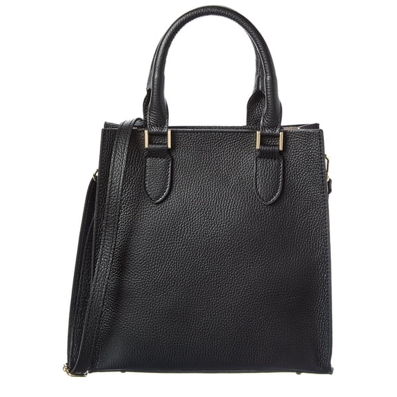 Persaman New York Elsie Leather Tote, Black