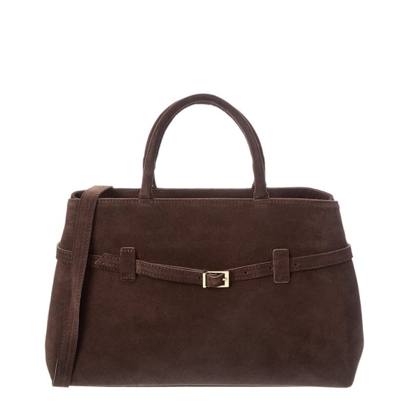 Persaman New York Elspeth Suede Shoulder Bag, Brown
