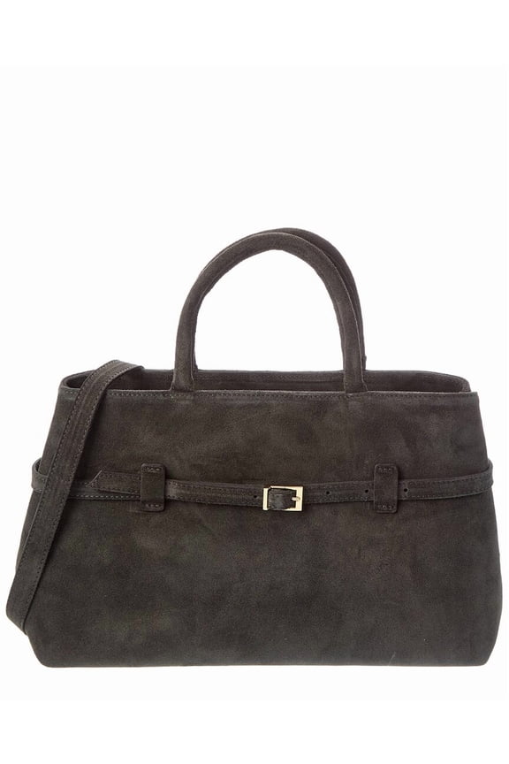 New York Elspeth Suede Shoulder Bag, Grey