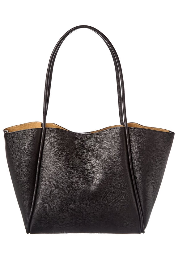 New York Friva Leather Tote, Black
