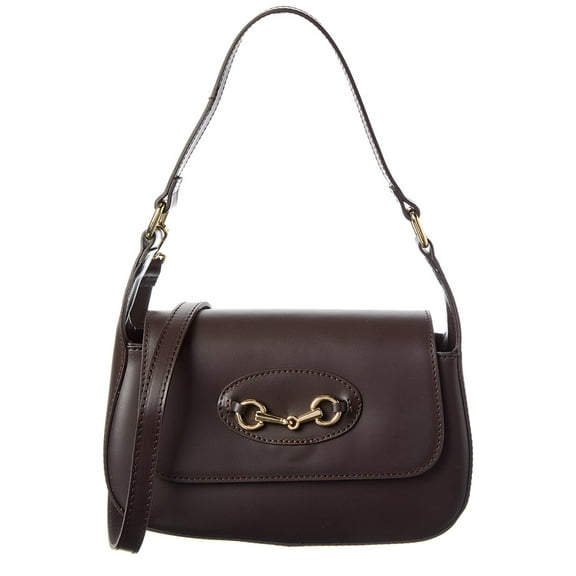 Persaman New York Reagan Leather Shoulder Bag, os, Brown