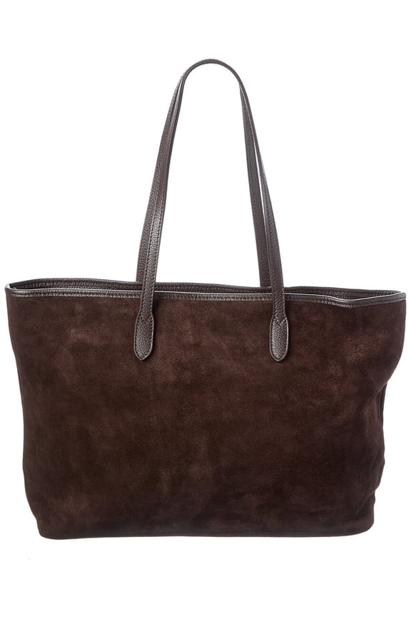 New York Suede Tote, Brown