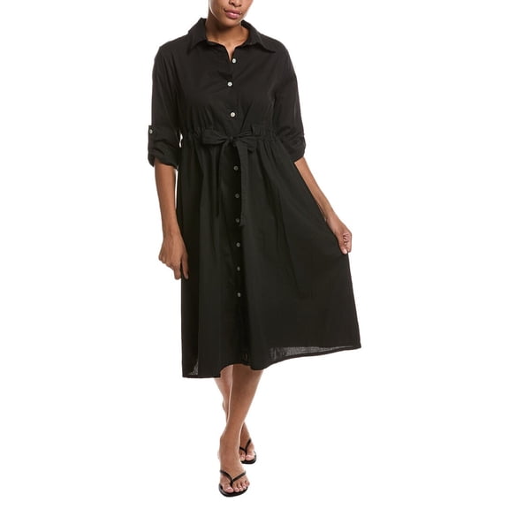 Persaman New York womens Elastic Waist Dress, s, Black