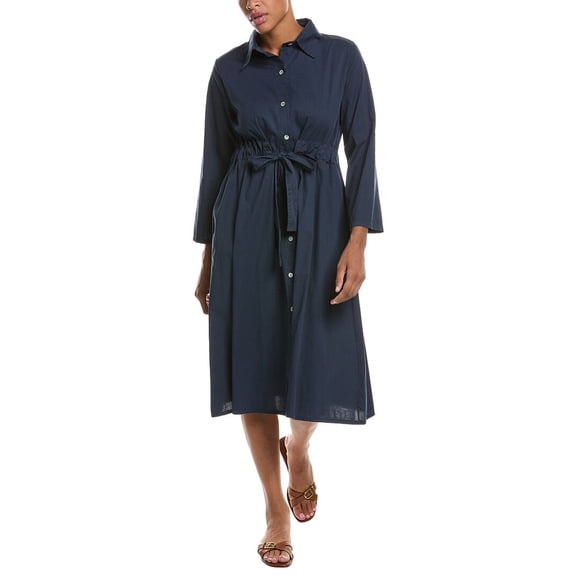 Persaman New York womens Elastic Waist Dress, s, Navy