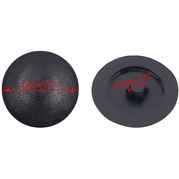 Persberg 100pcs Screw Caps Black Covers, Self-Tapping Waterproof Screw Cap Cover for Phillips Screws, Suitable for Wall mounting Photo Frame Decoration Kitchen Cabinet wardrobes Home Furniture (254)