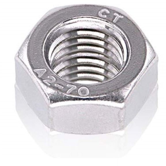 Persberg M8 Hex Nut M8-1.25 (20 Pack), 65mm Height, 304 18-8 Stainless Steel, Hex Nuts 120153