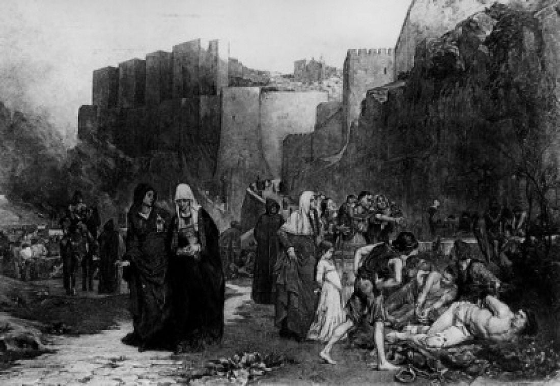 Persecution of the Albigneses Insulting the Prisoners War Against Heresy 1211 AD by Albert Maignan 1845-1908 Canvas Art - Albert Maignan (24 x 36)