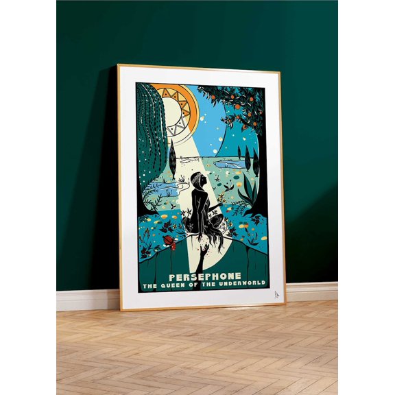 Persephone Queen of the Underworld Poster Wall Art Decor 8x12 UNFRAMED