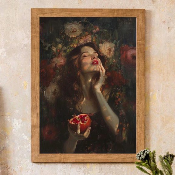 Persephone in Bloom Greek Goddess Poster Wall Art Decor 16x24 UNFRAMED