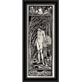 thumbnail image 1 of Perseus 18x40 Large Black Ornate Wood Framed Canvas Art by Aubrey Beardsley, 1 of 2