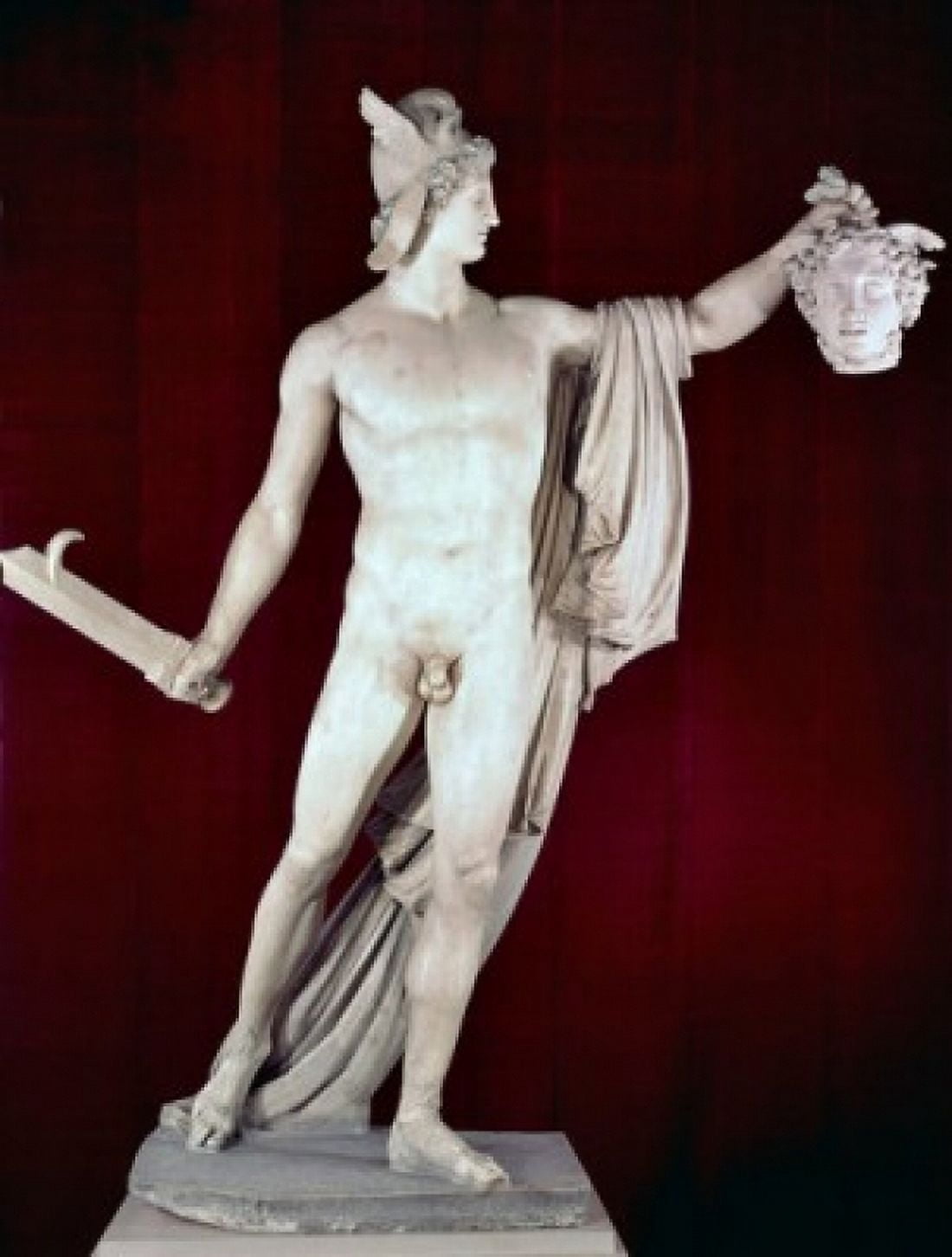 Perseus With The Head Of Medusa 1806-08 Antonio Canova (1757-1822 Italian) Marble Sculpture Metropolitan Museum of Art New York USA Canvas Art - Antonio Canova (18 x 24)