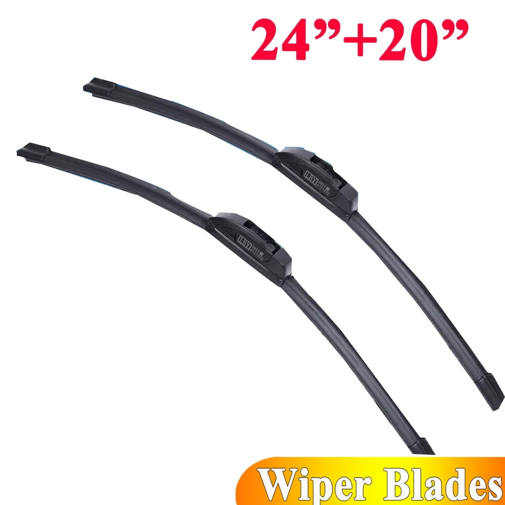 22 & 22 Front Windshield Wiper Blades J-HOOK Bracketless OEM Quality