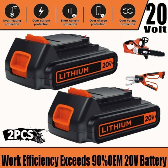 Persever 2Pack 3.8Ah LBXR20 Replace for Original Weed Eater 20V Battery LB2X4020 LBXR2020-OPE LBXR20-OPE2 LBXR20B-2 LB2X3020-OPE Compatible with 20 V Outdoor Cordless Power Tools
